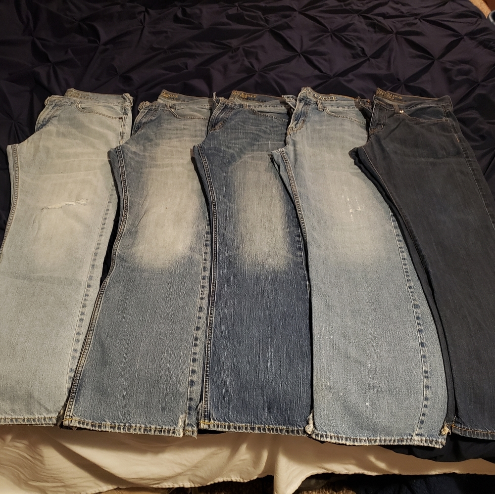 Lot of American Eagle Mens Bootcut Jean's 32x32